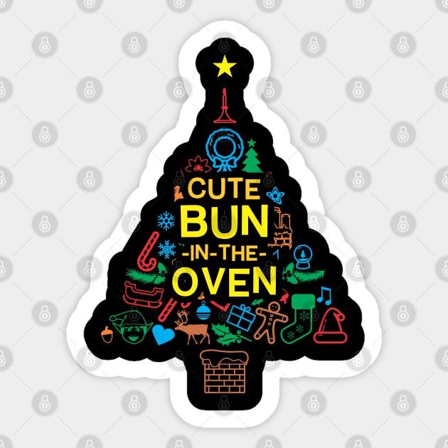 Cute Bun In The Oven 2 - Christmas Gift Sticker by Vector-Artist